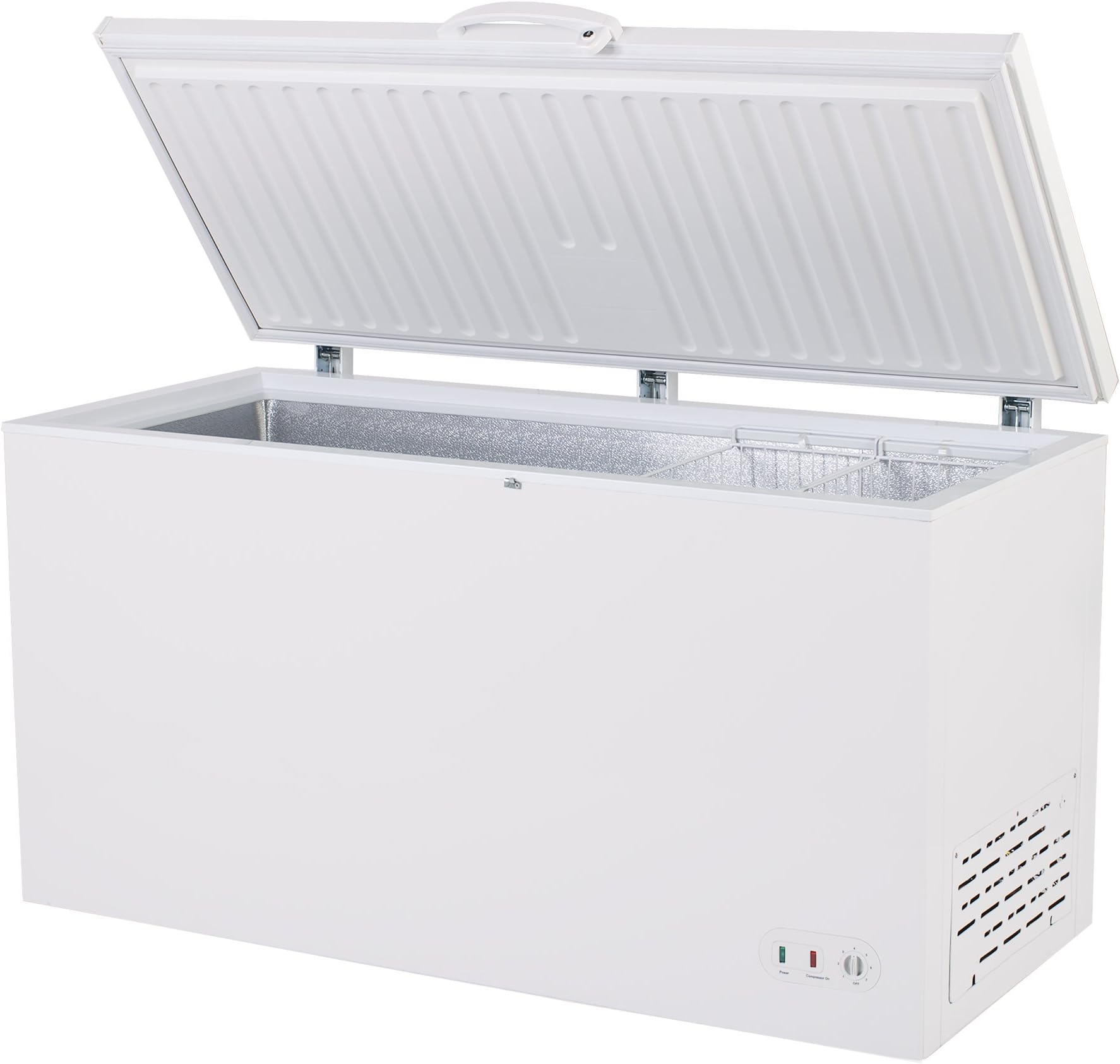 Amazon Com Maxx Cold 60 2 Wide Solid Hinged Top Commercial Chest Freezer With Locking Lid Nsf Garage Ready Manual Defrost Keeps Food Frozen For 2 Days In Case Of Power Outage 15 9 Cubic