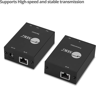 SIIG 4-Port USB 2.0 Extender, CAT5e/6, 264ft, TAA, JU-EX0311-S1 | Extend four USB devices to remote cameras, storage and peripherals; plug-and-play setup avoids long USB cable limits.