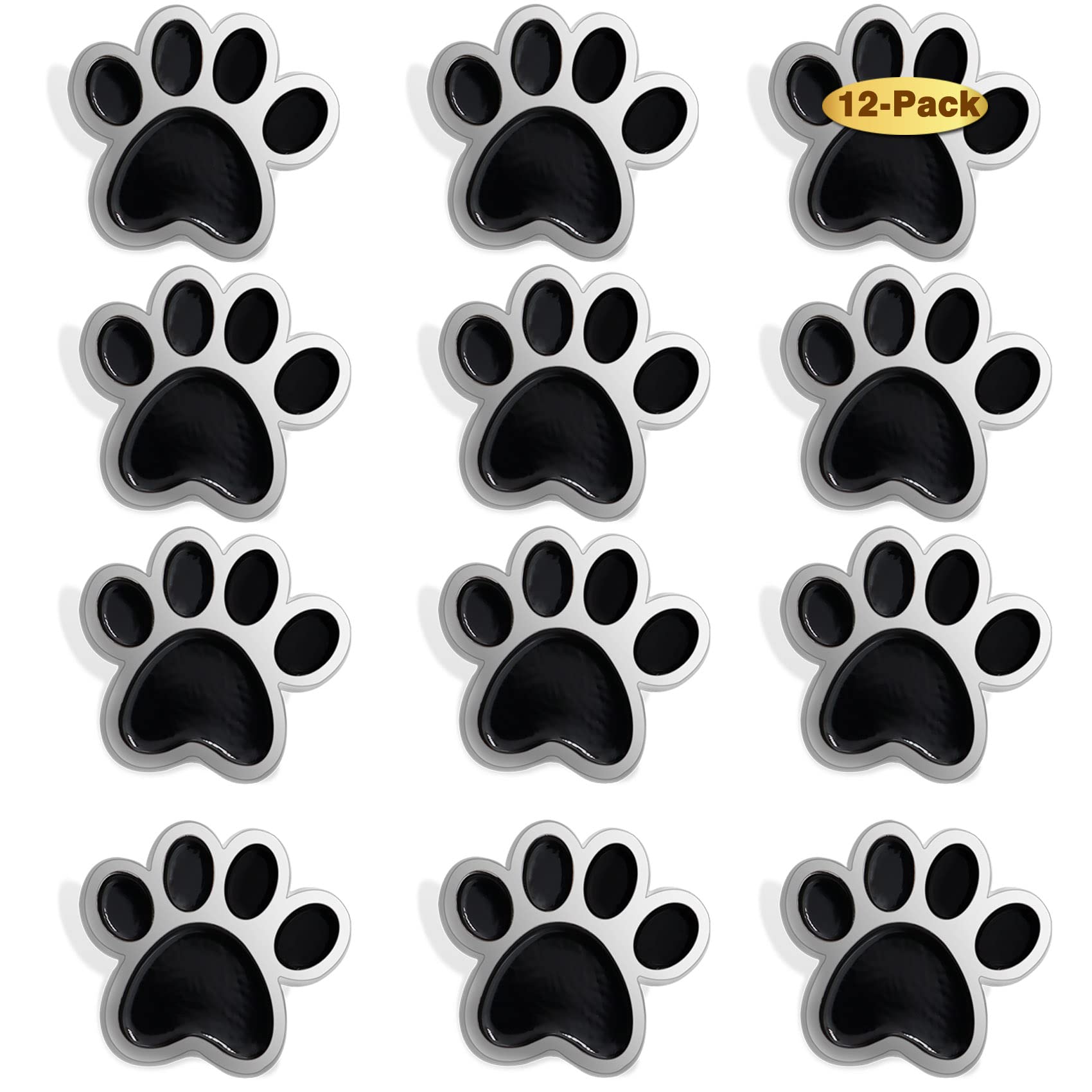 6/12/50/100Pcs Multiple Colour Paw Award Lapel Pin 1 “ -School Student Awards Mascot Brooch Animal Badge For Clothes Bags Hats
