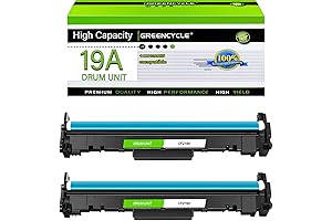 GreenCycle 19A 2-Pack Compatible Replacement for HP 19A CF219A Black Imaging Drum Unit