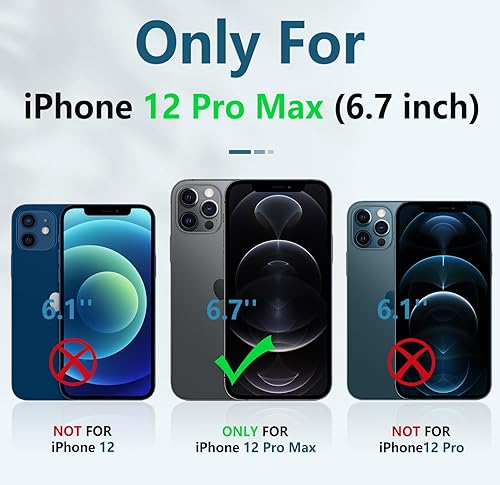 Miniatura 2 de FNTCASE Funda para iPhone 12 Pro-Max resistente protección de grado militar a prueba de caídas con soporte  Resistente a prueba de golpes TPU