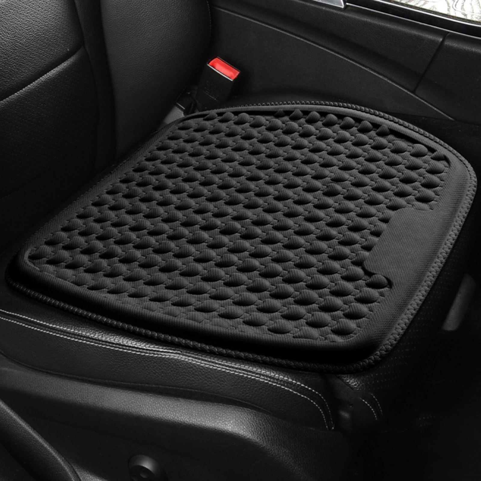 HHCVN Car Seat Cushion For Skoda Octavia Mk3 Estate/Kombi (5E) III 2012-2019, Comfortable Non Slip Breathable Honeycomb Gel Seat Car Accessories,A Black