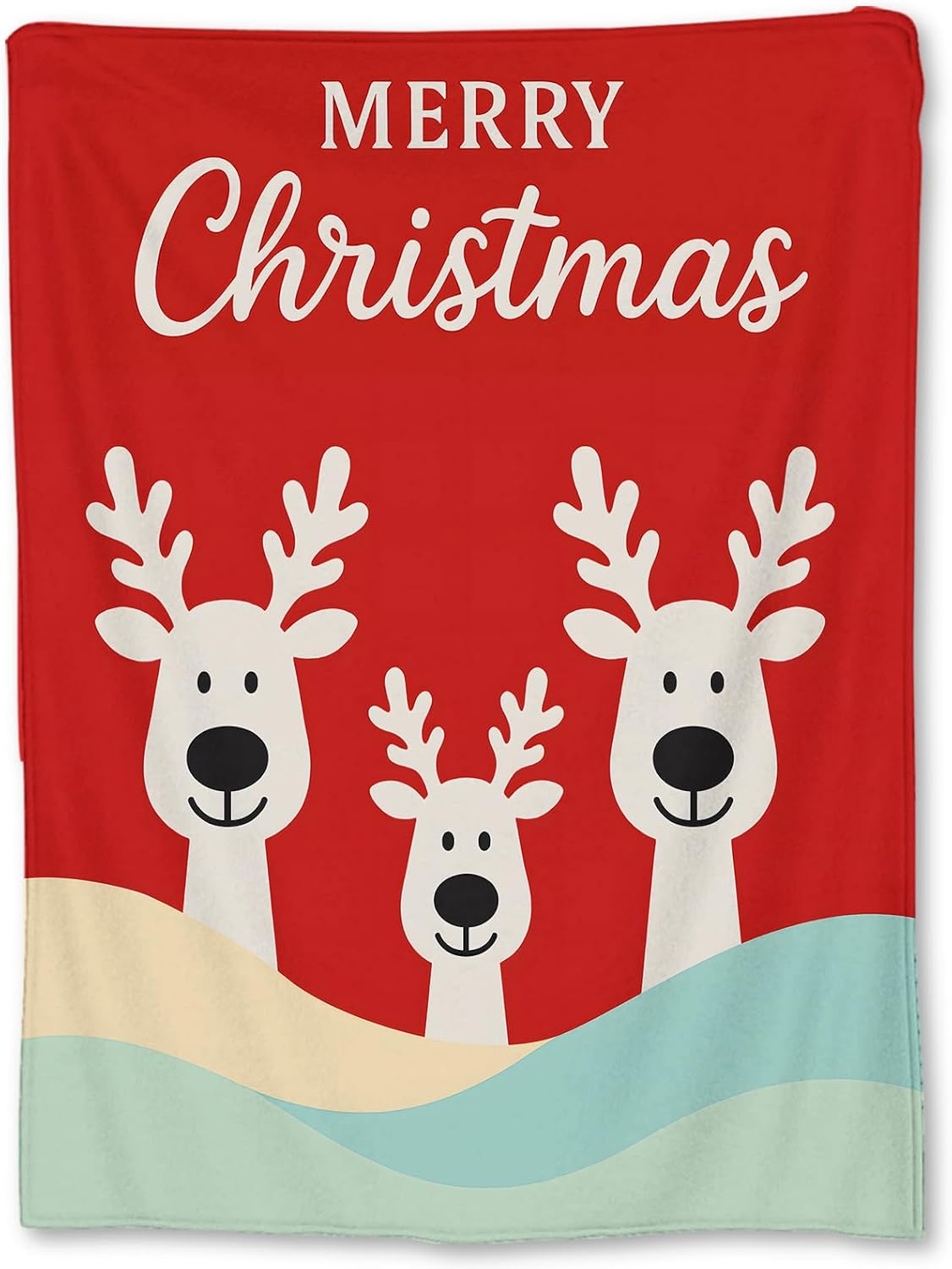 Christmas Tree Blanket, Soft Lightweight Flannel Red Truck Gnomes Snowy Cabin Throw Blanket for Couch, Bed, Travel & Home Decor Gifts, Cozy Warm Blankets for Women Kids Girls 50×40 in