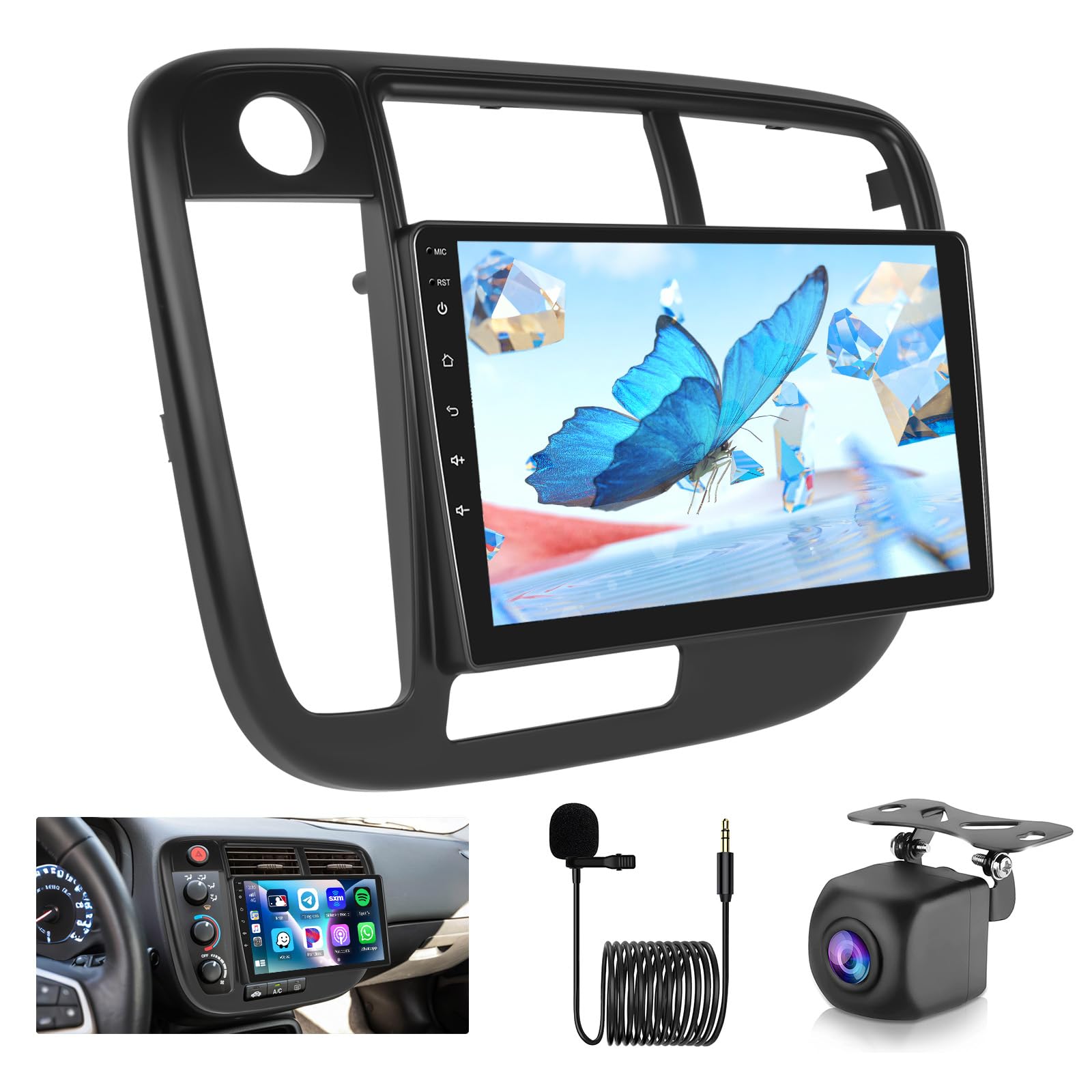 Amazon.com: Roinvou Android Screen Radio for Honda Civic 1998 1999