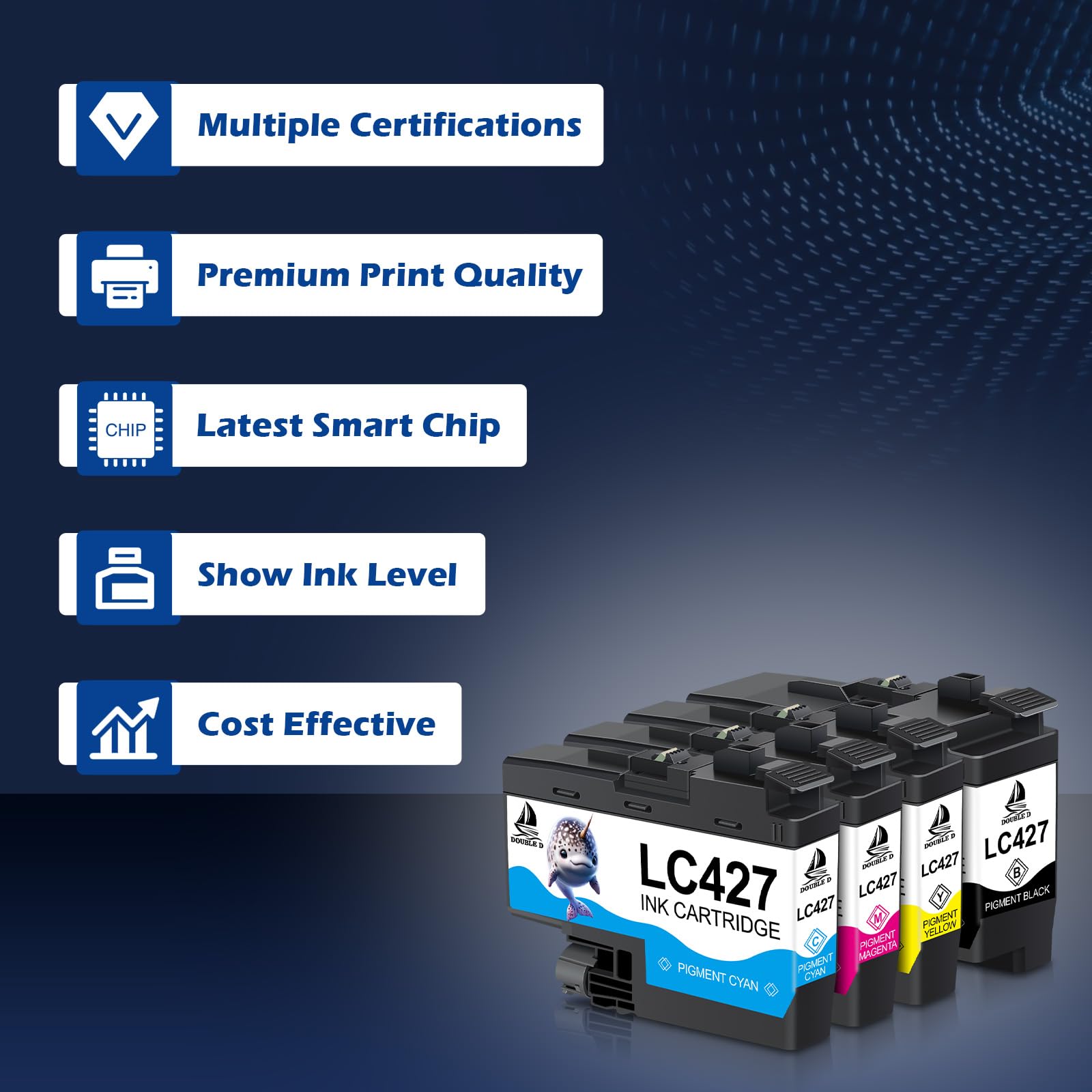 Cartouches D'encre Originales Brother LC-427XL - Pack Multicolore - Compatible