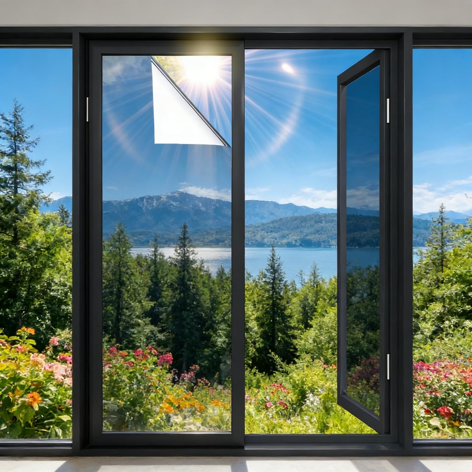 Film miroir fenêtre sans tain pour bloquer la chaleur et les regards des voisins
