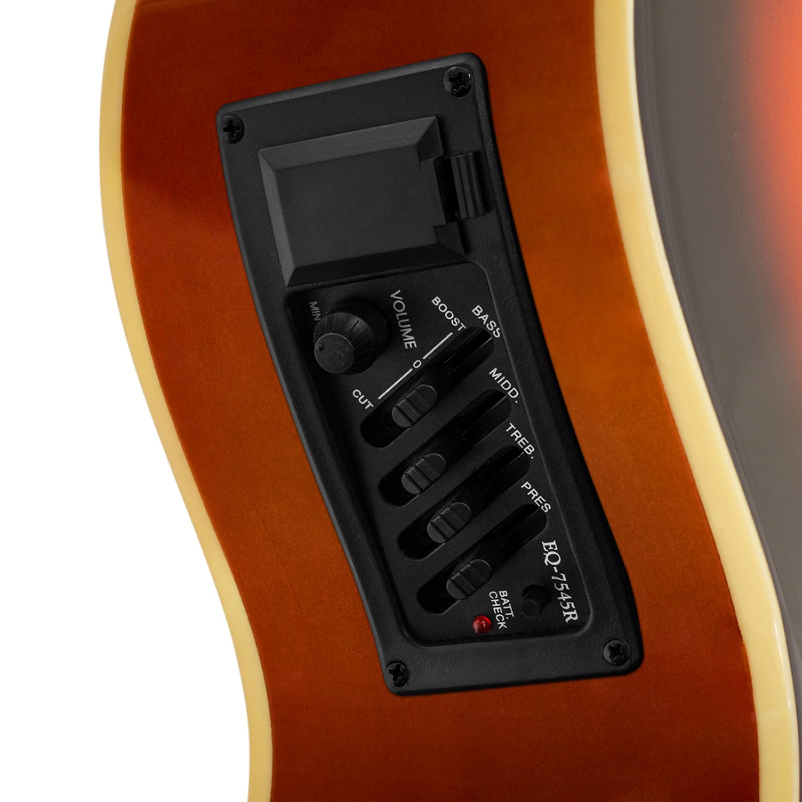 TIGER ACG4-SB Chitarra elettroacustica 4/4 misura intera con equalizzatore a 3 bande - Custodia, tracolla e corde incluse - Sunburst