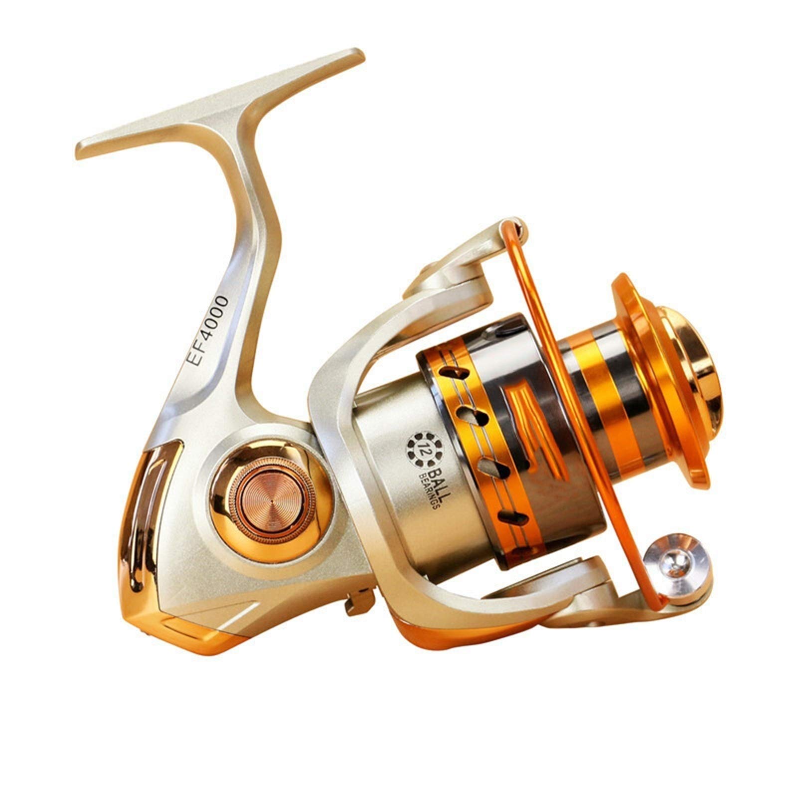 ef1000-7000 fishing reel 12BB 5.2:1 Metal Spinning Fishing Reel Fly Wheel For Fresh/Salt Water Sea Fishing Spinning Reel Carp Fishing For Saltwater or Freshwater Sporting Goods 13 Fishing Whiteout Spinning reverse structure prevents accidental 30 Model:SLX70HGA