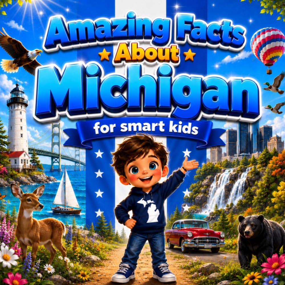 Amazing Facts About Michigan for Smart Kids: A Collection of Interesting Facts and Trivia About Michigan For Kids, Everything Young Readers Should ... Wildlife, Traditions, Culture, and More