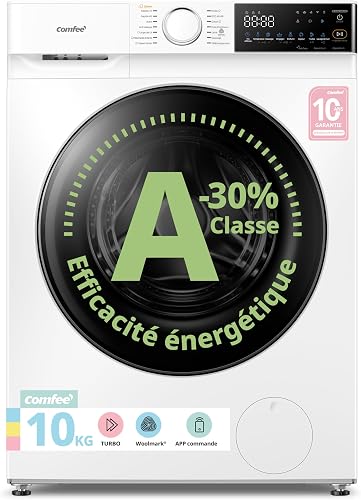 Machine a laver 10KG Classe A-30% 1400RPM Smart wash CF1 COMFEE'