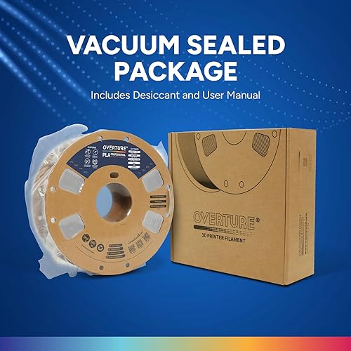 Vista 44 de OVERTURE PLA Plus (PLA+) Filament 1.75mm, Stronger & More Durable, Professional Toughness 3D Printer Filament 1kg (2.2lbs), High Precision +