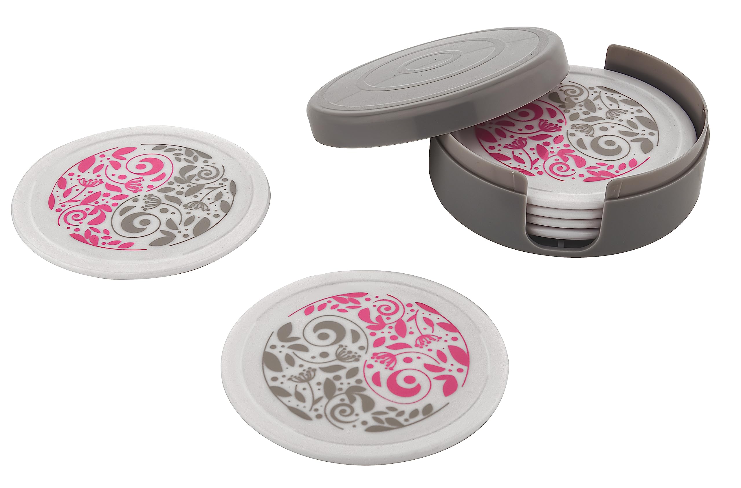 Sonal Tea TimeCoaster - Set of 6 Coasters with Coaster Stand, Best fit for Tea Cups, Coffee Mugs and Glasses (Tea Time) — Amazon image 9