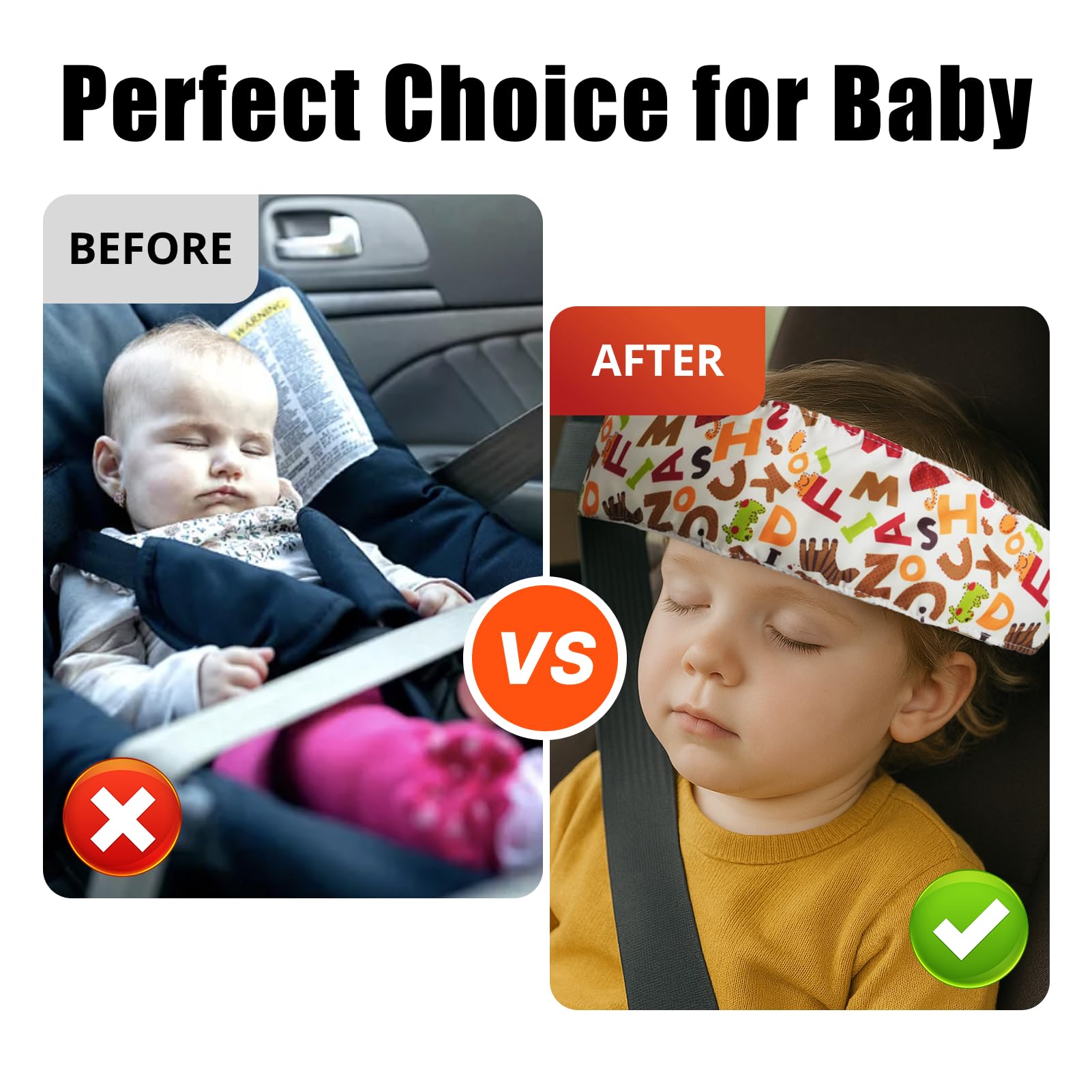 Support De Tête Pour Siège Enfant Voiture 3pcs, Siège Auto Bébé Support De Tête Sommeil Voiture Sommeil Enfant Convient Aux Nourrissons Aux Nourrissons