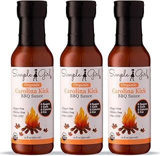 Simple Girl Carolina Style BBQ Sauce - Low Calorie, Sugar-Free, Vegan Fr...