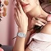 JewelryWe Men's Women's Watch with Rhinestone Roman Numerals Dial Metal Strap Quartz Analogue Watch Mother's Day Gold Silver