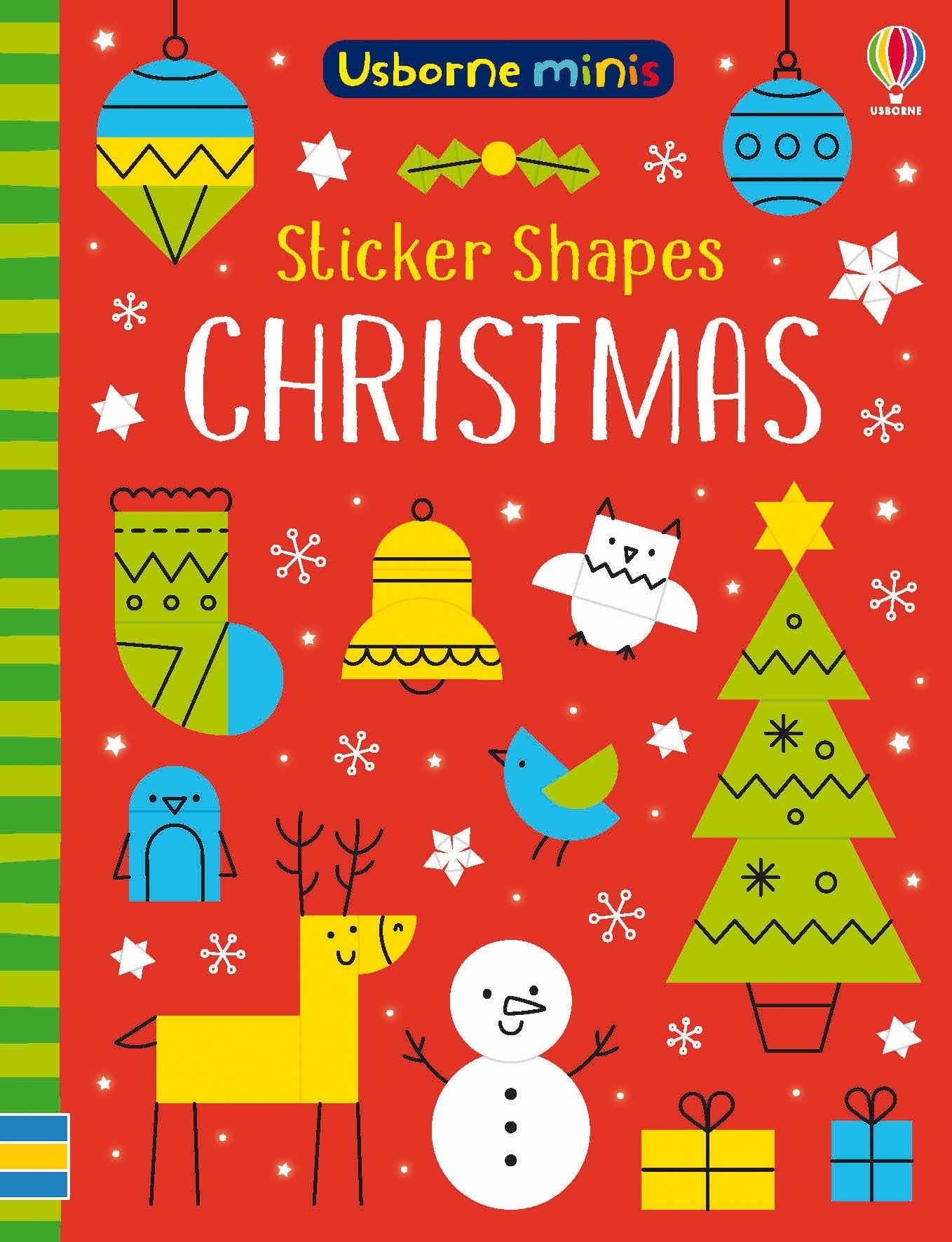 Minis Sticker Shapes Christmas - Carly Davies - Usborne - Good - Paperback