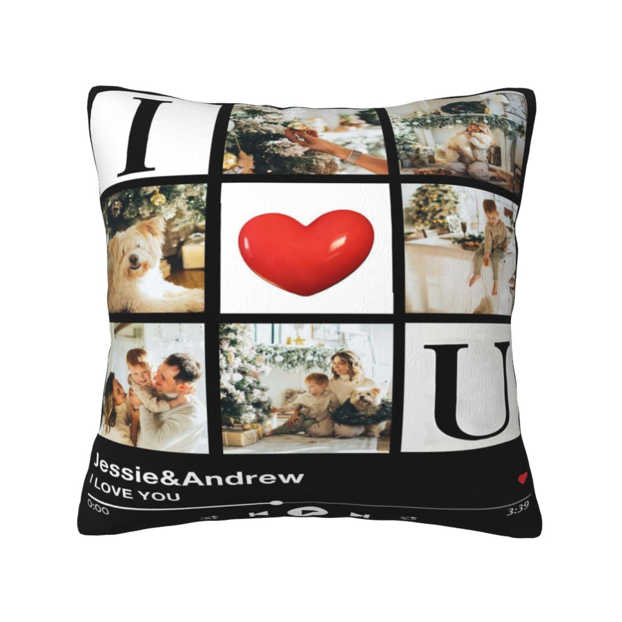NGGBBDYGB Personalized Pillow Custom Throw Pillow Cover Custom Photo Pillow 18x18 Decor Pillow Cover