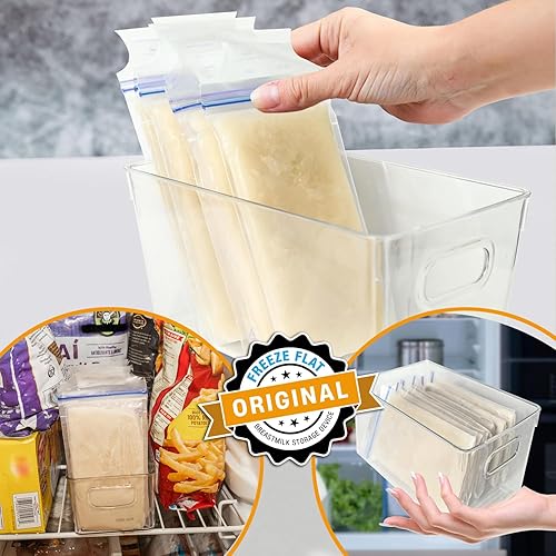 Miniatura 6 de Freeze - Bolsa de almacenamiento de leche materna plana - Congelar bolsas de leche materna planas - Organiza bolsas de almacenamiento de leche
