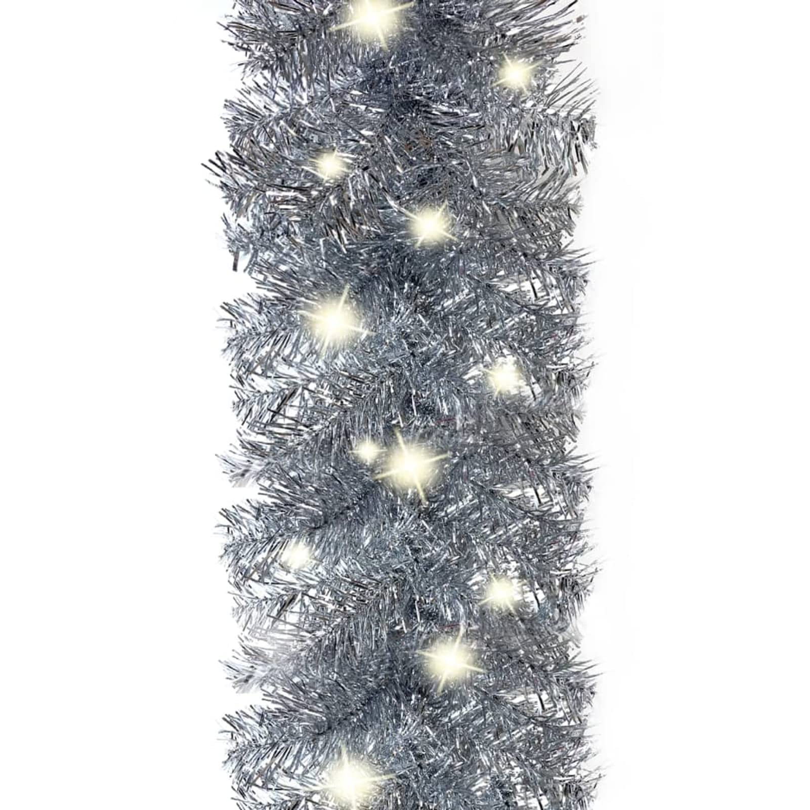Guirnalda de Navidad con Luces LED Plateado 10 m Adornos Navidad Balcon Decoracion Navidad