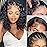 WPPIKK 13x4 Lace Front Wigs Human Hair Pre Plucked 180 Density Brazilian Wet and Wavy Human Hair Wigs for Black Women Glueless Curly Lace Frontal Wig Natural Color (10 Inch)
