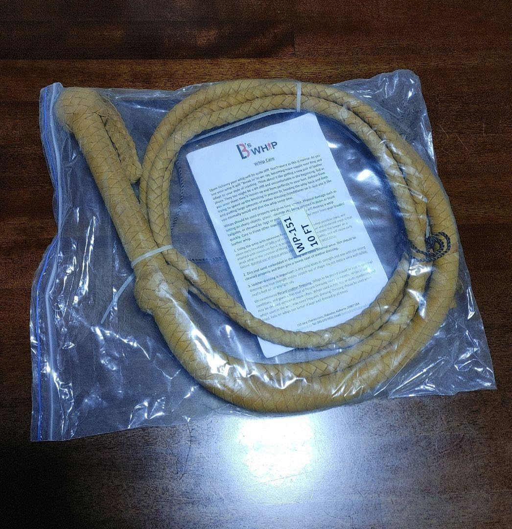 ブルウィップ　インディ・ジョーンズ レザー 10フィート　牛革 ブルウィップ インディ・ジョーンズ レザー 10フィート 牛革
