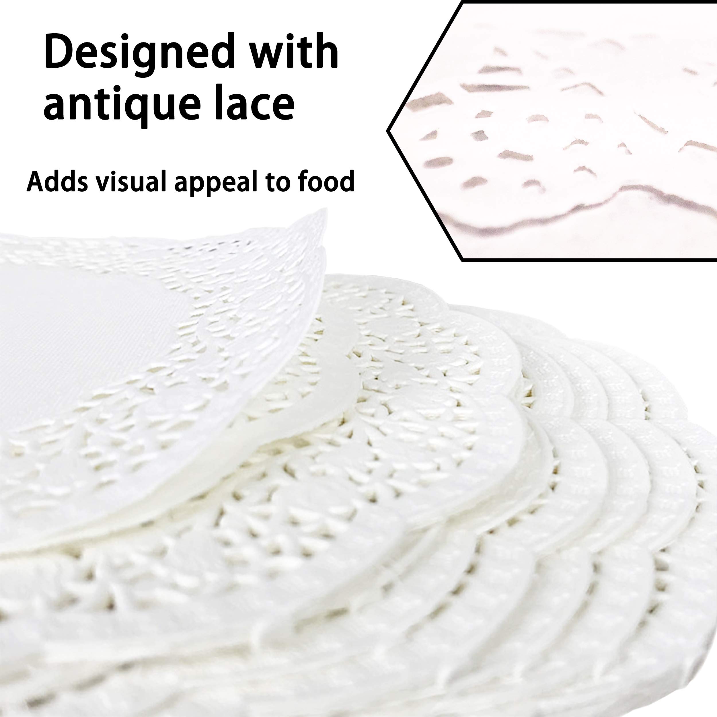 Yardwe Centrini Di Carta Oro 100 Pezzi: Rotondi 7 Cm, Sottobicchieri In Pizzo Monouso Per Torte, Muffin, Dessert, Fodere Assorbenti Per Confezioni Regalo E Decorazioni Fai Da Te