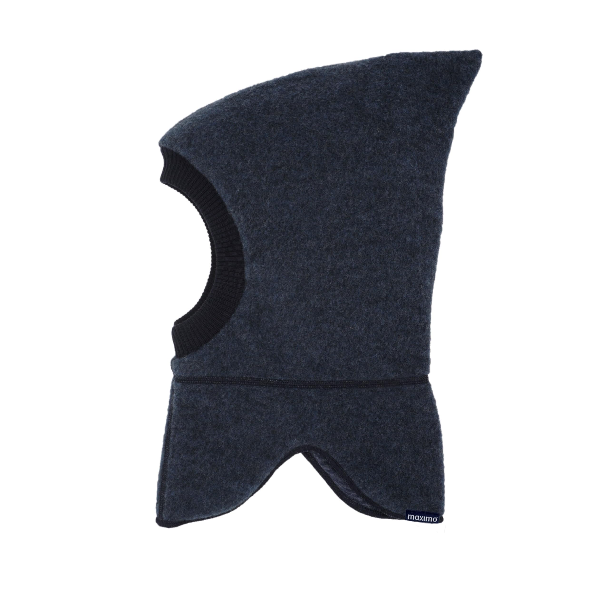 maximo GOTS MINI-Schlupfmütze, Zipfel Wollfleece kbT, Jersey KBA