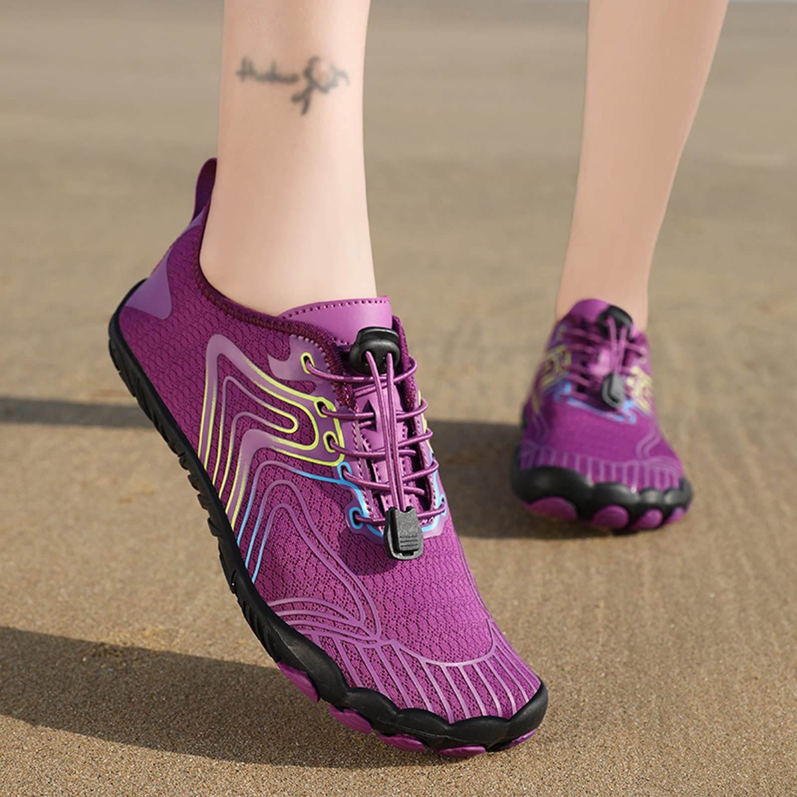 Scarpe da Scoglio Uomo Scarpette Bambina per Sassi Mare Donna Trasparenti Fiume Sandali Scogli Il Spiaggia Acqua Traspiranti Acquatiche con Ginnastica di Ciabatte Gomma