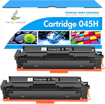 045 045H Black Toner Cartridge Compatible Replacement for Canon 045 045H for MF634Cdw Color ImageCLASS MF632Cdw LBP612Cdw MF632 MF634 MF630C LBP610C Printer Ink Black, 2-Pack