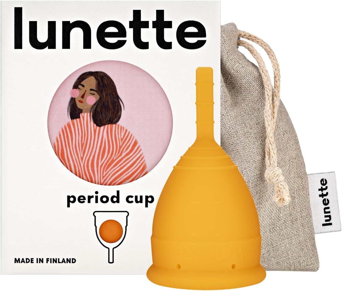 Lunette Menstrual Cup – Orange – Model 1 for Light Bleeding