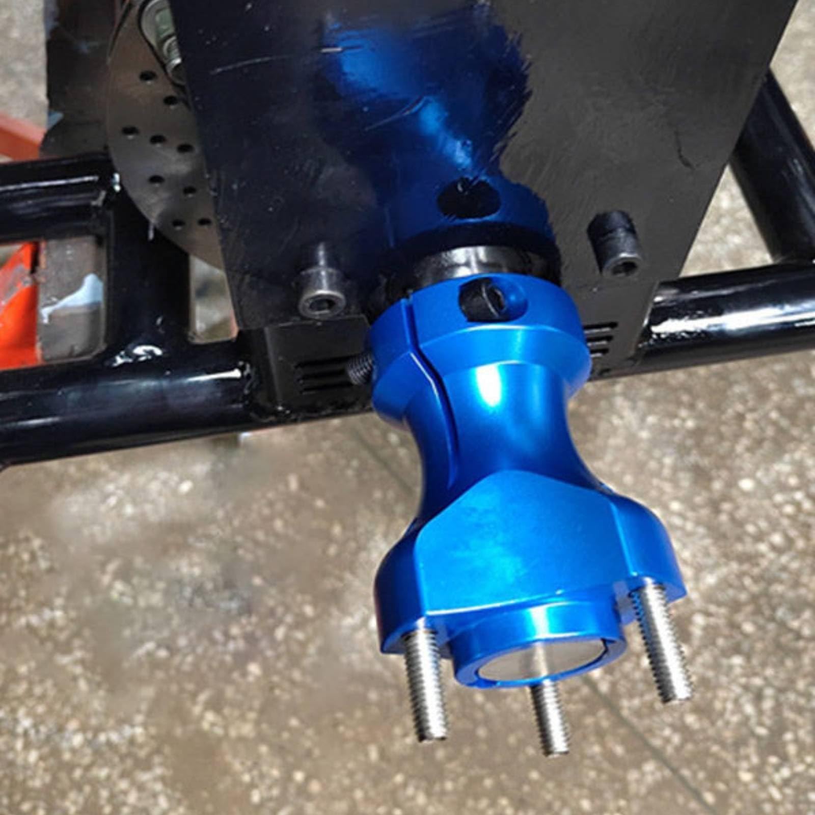 rockible Mozzo Go Kart Mozzo Posteriore Staffa Asse Supporto Hub Sedile Cuscinetto in Lega di Alluminio Leggera Regolazione Lungo l'Albero Progettazione a, Blu, 30mm