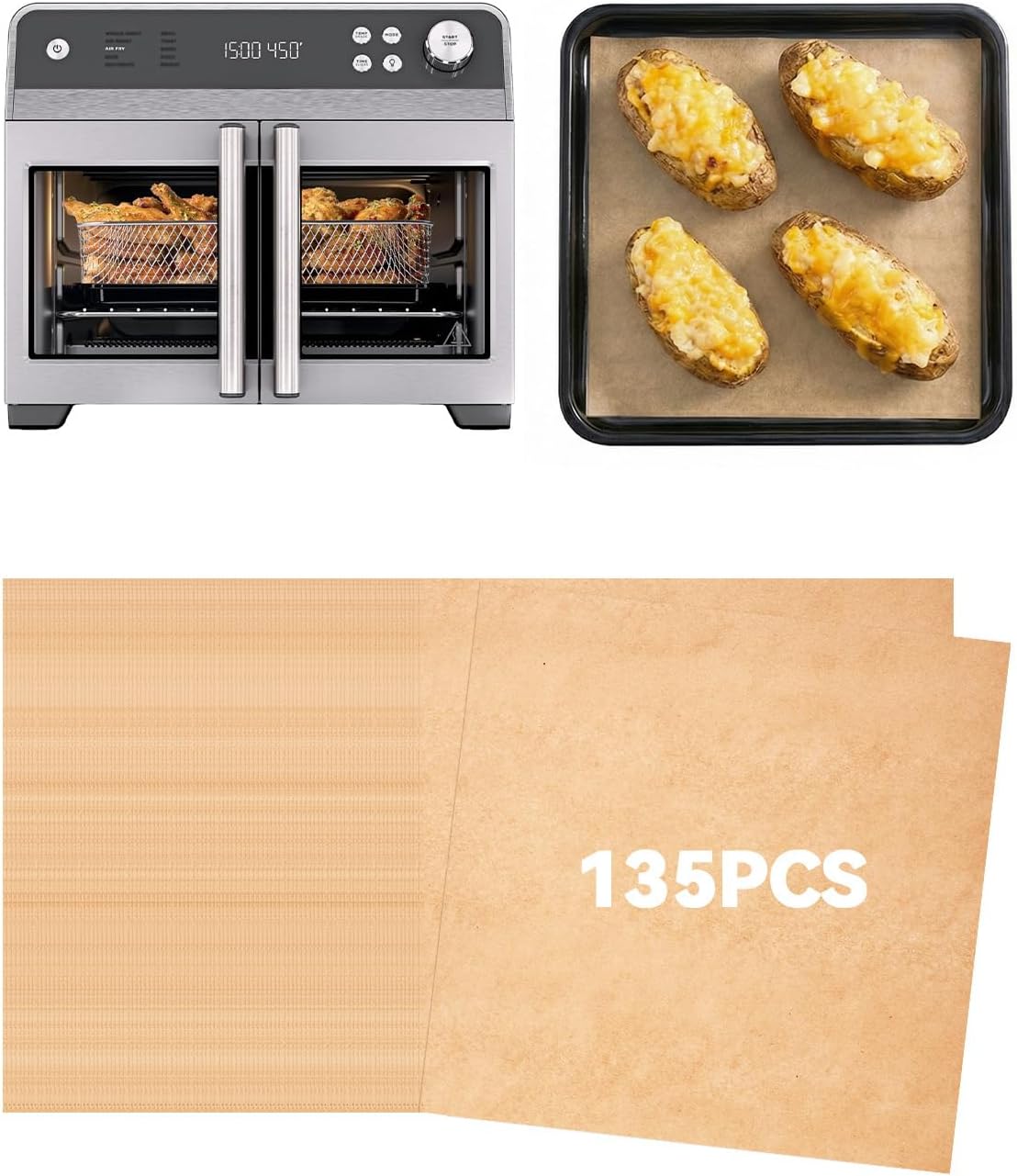5PCs Oven Liners for Ninja French Door Premier Air Fry Oven FO101 Series
