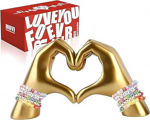 Divertida estatua de gesto con letrero de OK, decoración dorada, escultura moderna de resina para el hogar, decoración para sala de estar,