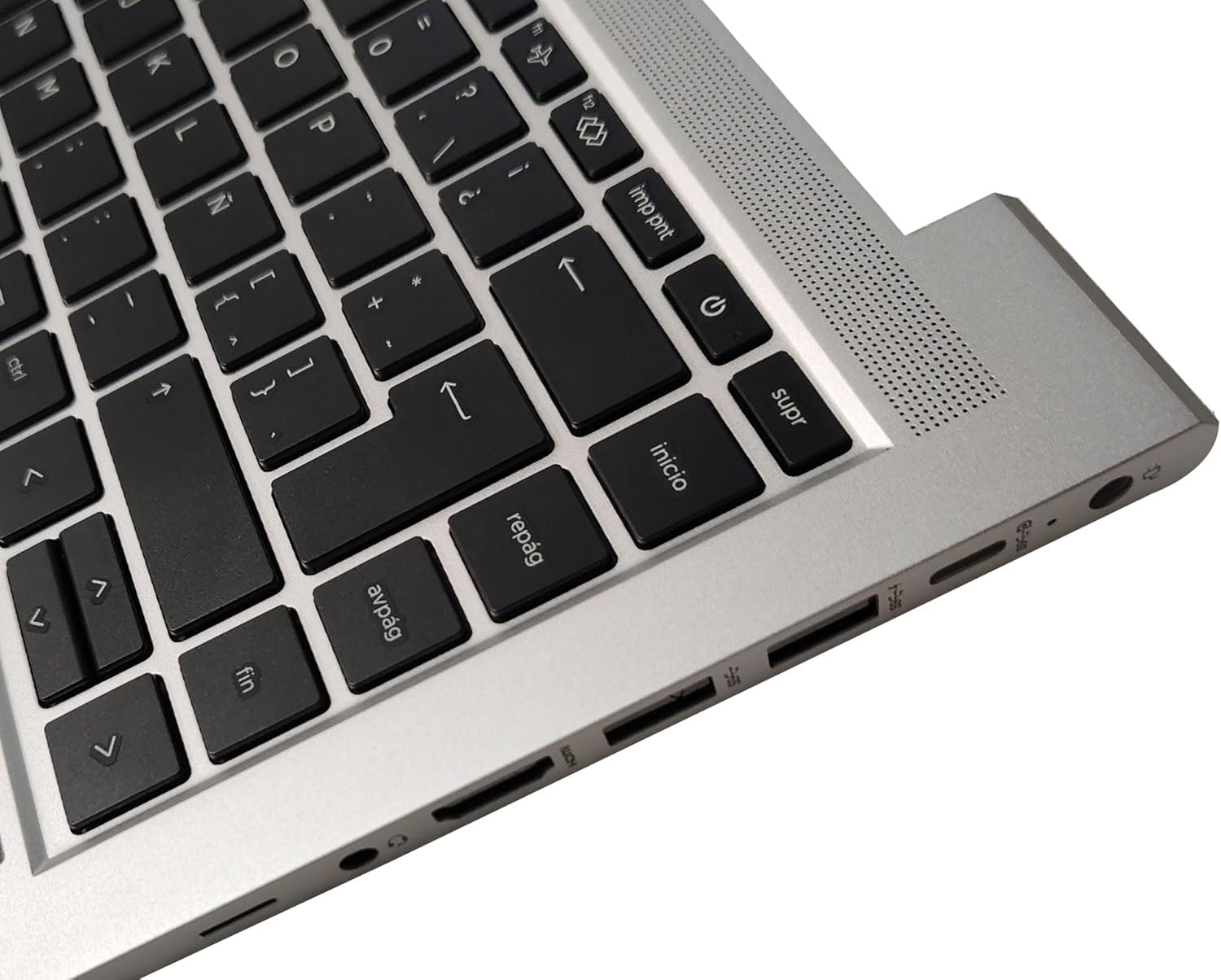 Laptop Latin Keyboard Compatible for HP ProBook 440 G9 445 G9 N01287-161 Backlit with Palmrest Upper Cover Case