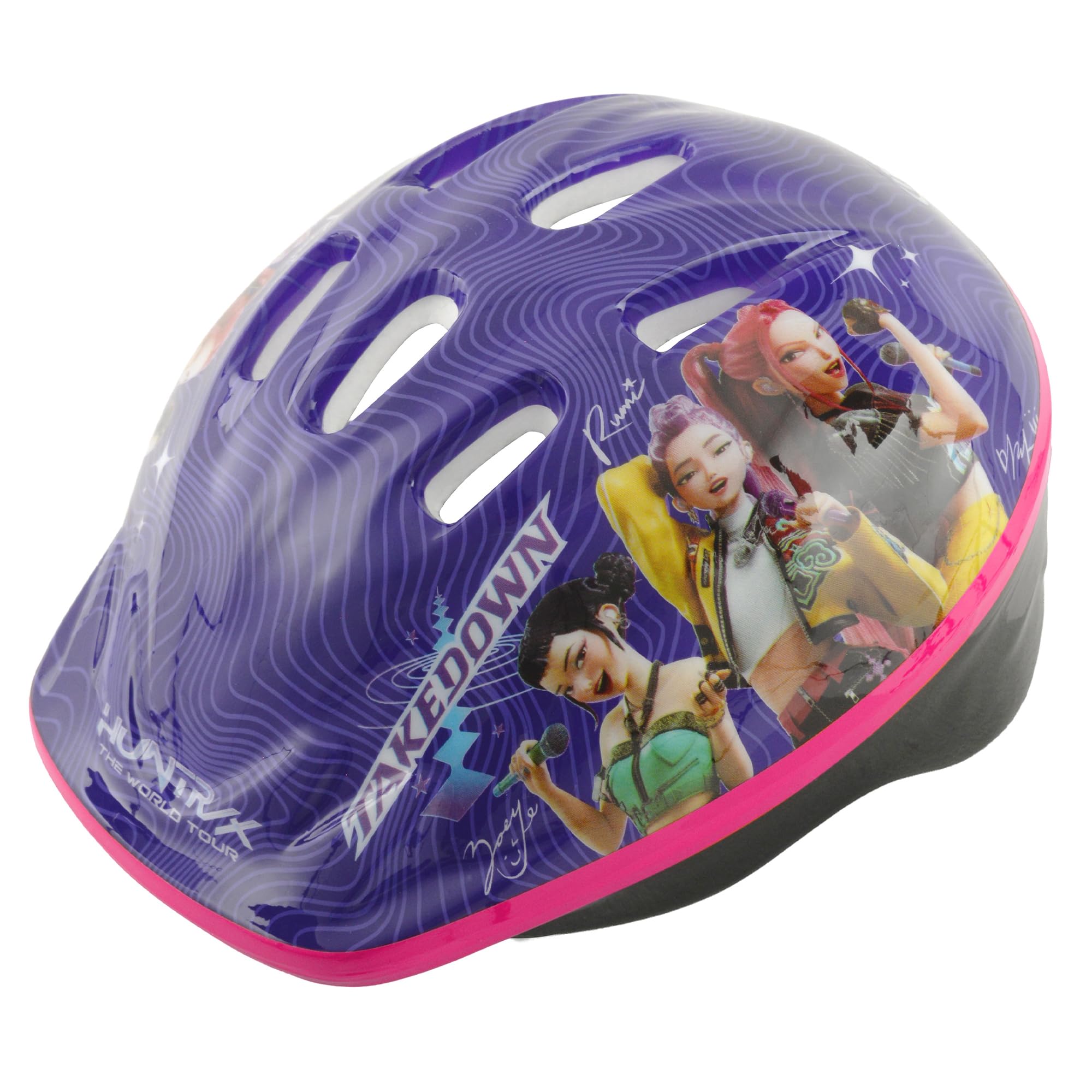 KPop Demon Hunters Takedown Safety Helmet | Officially Licensed Kids Childrens Bike Cycle Scooter Skateboard Head Protection | Boys or Girls