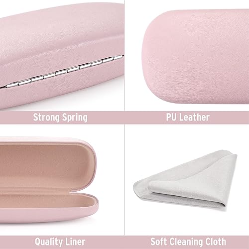 Miniatura 4 de Marvolia Glasses Case Hard Shell - PU Leather Eyeglass Case Eyeglasses Case for Sunglasses Eye Glasses Case