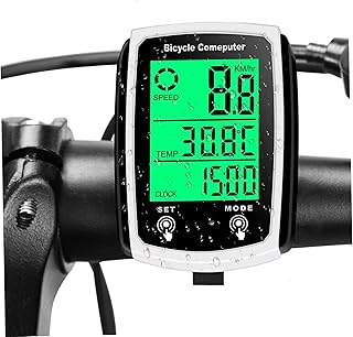 Bike Speedometer Waterproof Wired,Bike Speedometer Waterproof Cycle Bike Computer With Lcd Backlight Display Wireless Gps Speedometer For Bike For Road Bike,Luminous Stopwatch