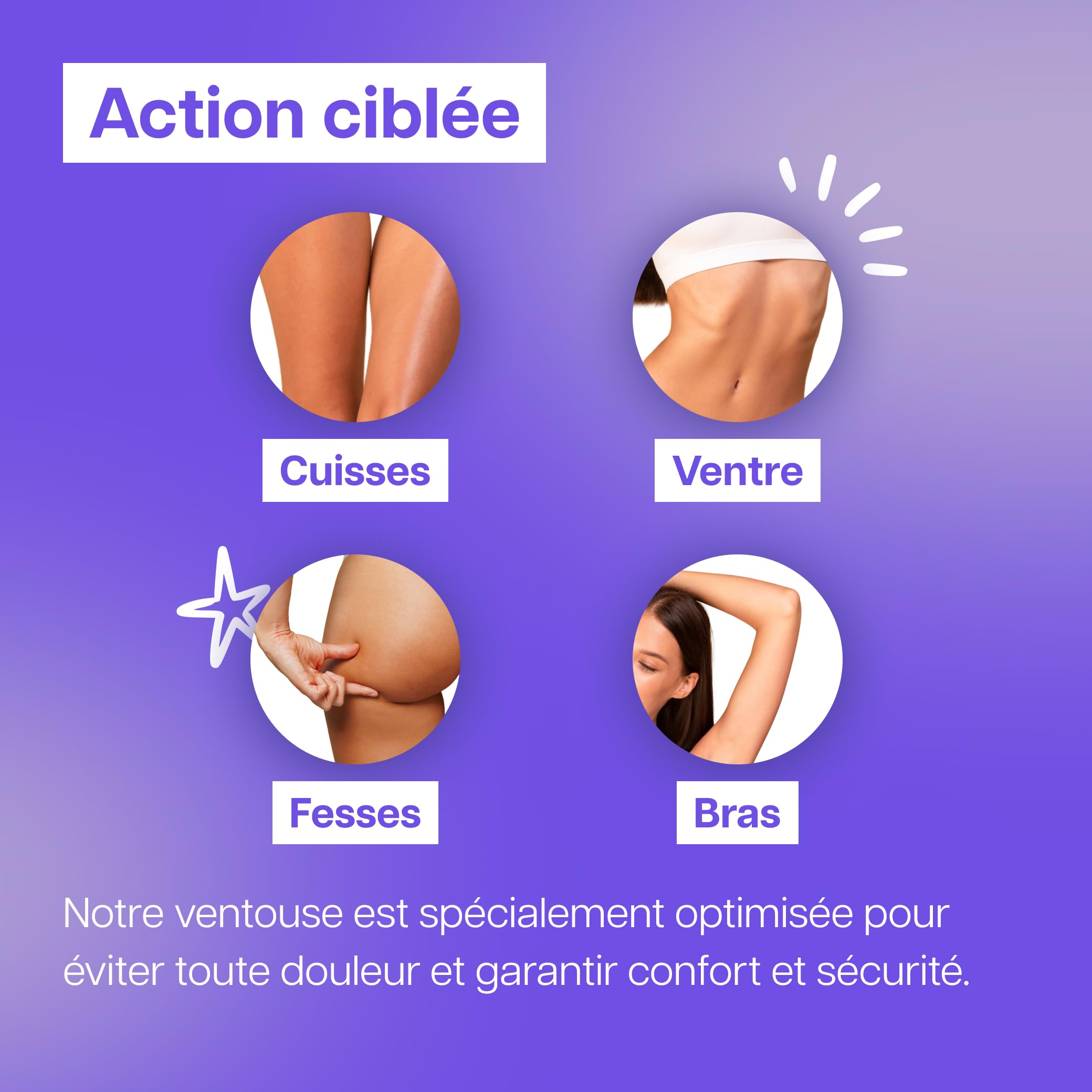 Ventouse Anti-Cellulite Électrique - Palper-rouler Automatique & Aspiration Puissante - Réduit la Peau d’Orange Rapidement - Cible Tous Types de Cellulite - Ventre, Cuisses, Bras, Jambes