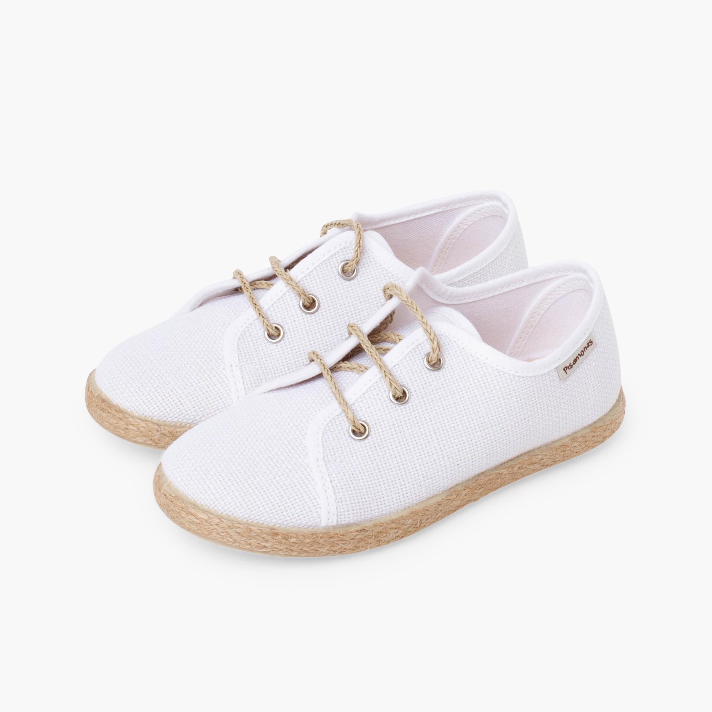 Pisamonas Blucher Niños Lino Cordones Yute