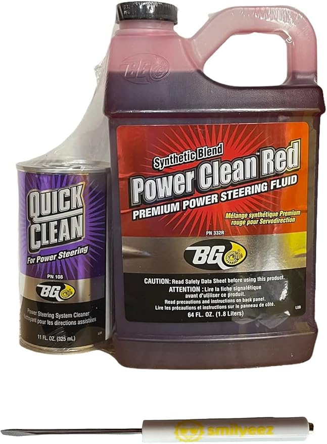 BG K6700R Power Steering Flush Kit Synthetic Blend Fluid PN