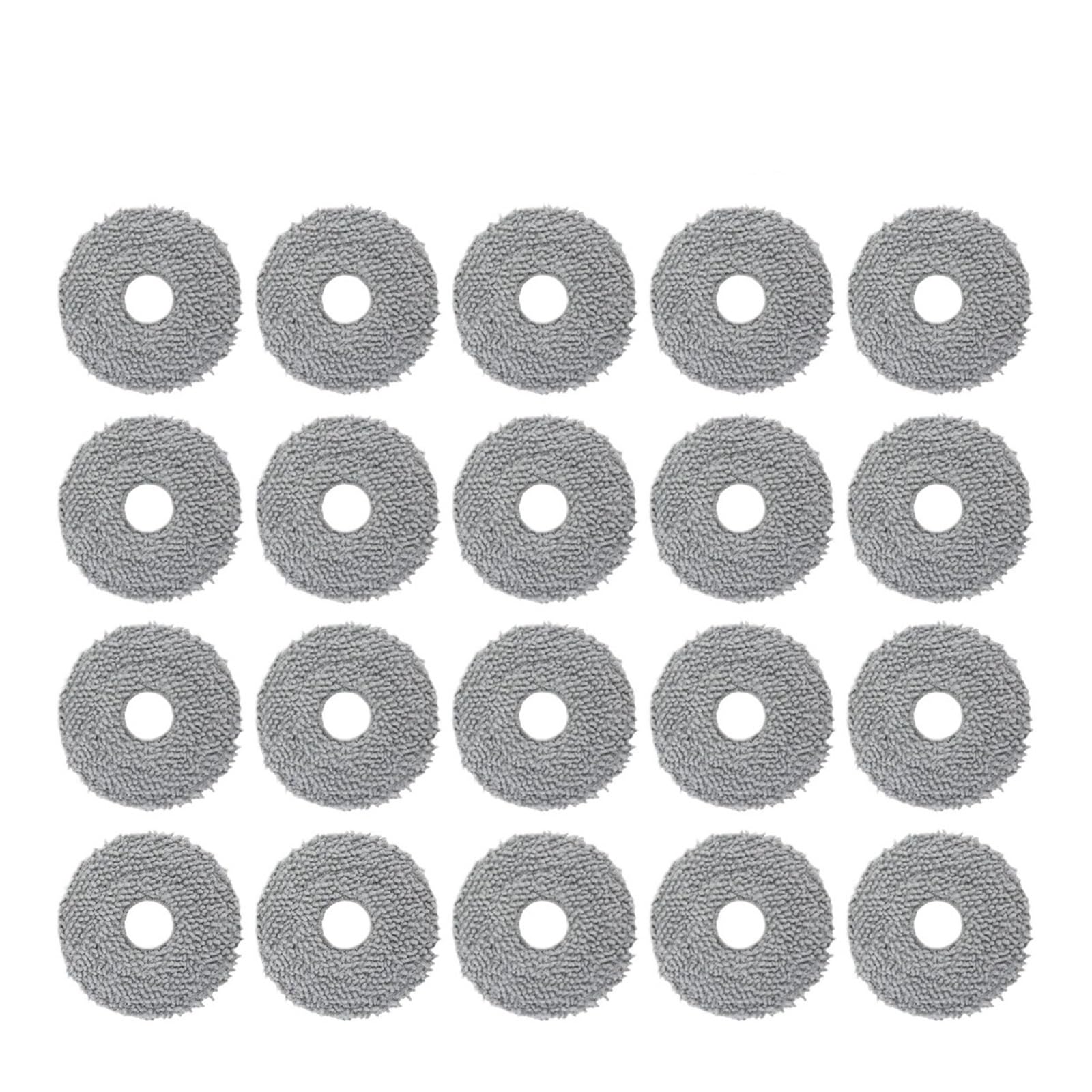 HIZON Robot Vacuum Cleaner Spare Parts Mop Cloth Pad，Compatible For Xiaomi，S10+ / S10 Plus / S20 Plus(Mop-20PCS)