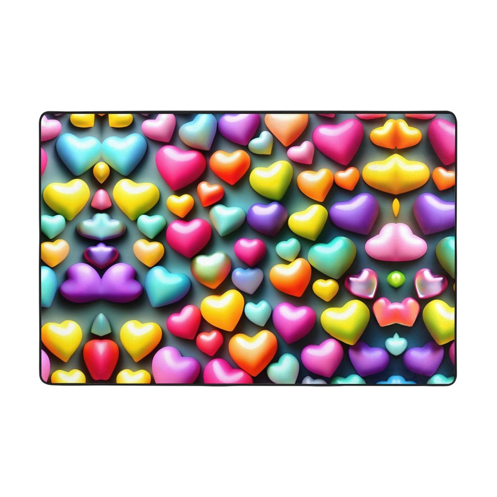 Tapis de salon arc-en-ciel super doux grand tapis chambre coucher intérieur moderne