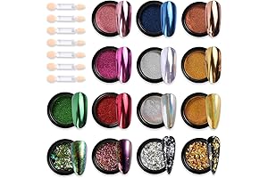 14 Colors Chrome Effect Metallic Dip Powder for Nails