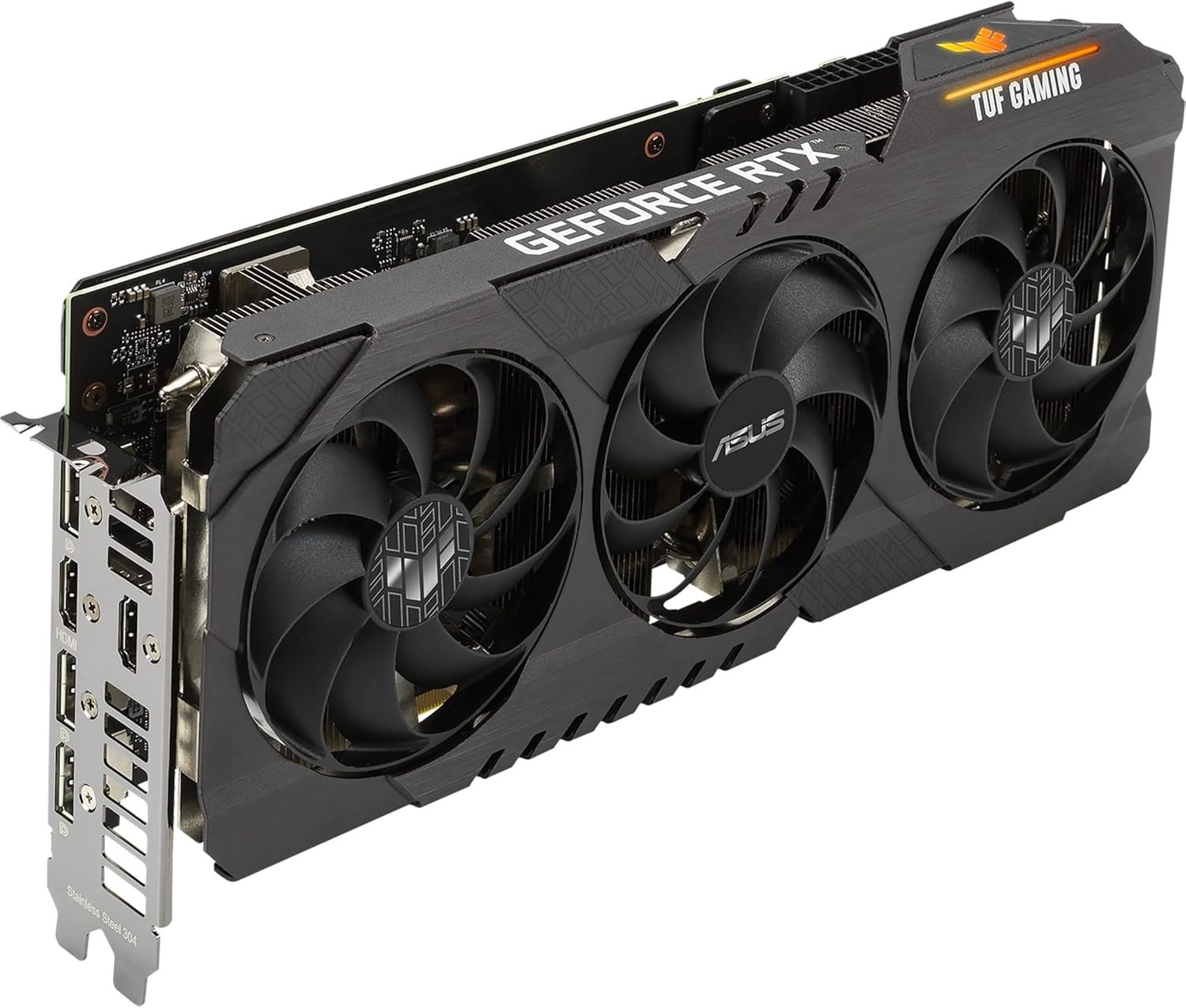 ASUS TUF Gaming NVIDIA GeForce RTX 3070 V2 OC Edition Graphics Card (PCIe 4.0, 8GB GDDR6, LHR, HDMI 2.1 , DisplayPort 1.4a, Dual Ball Bearings, Military-Grade Certification, GPU Tweak II) (Renewed)
