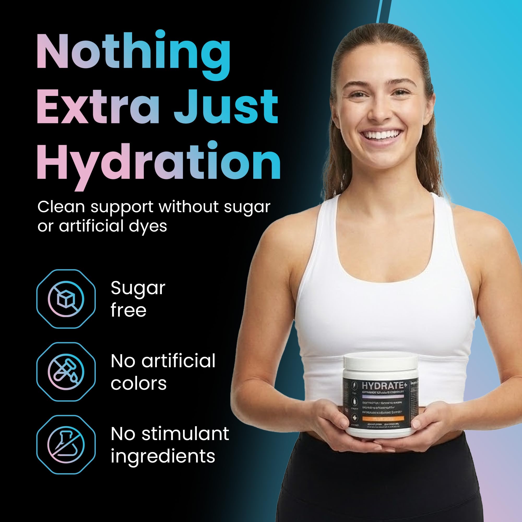 iAMINOS Hydrate + | Sugar-Free Electrolyte Hydration Powder for Athletes – Endurance & Muscle Hydration Support – Clean Daily Wellness Drink – Solar Orange, 30 Servings thumbnail 5