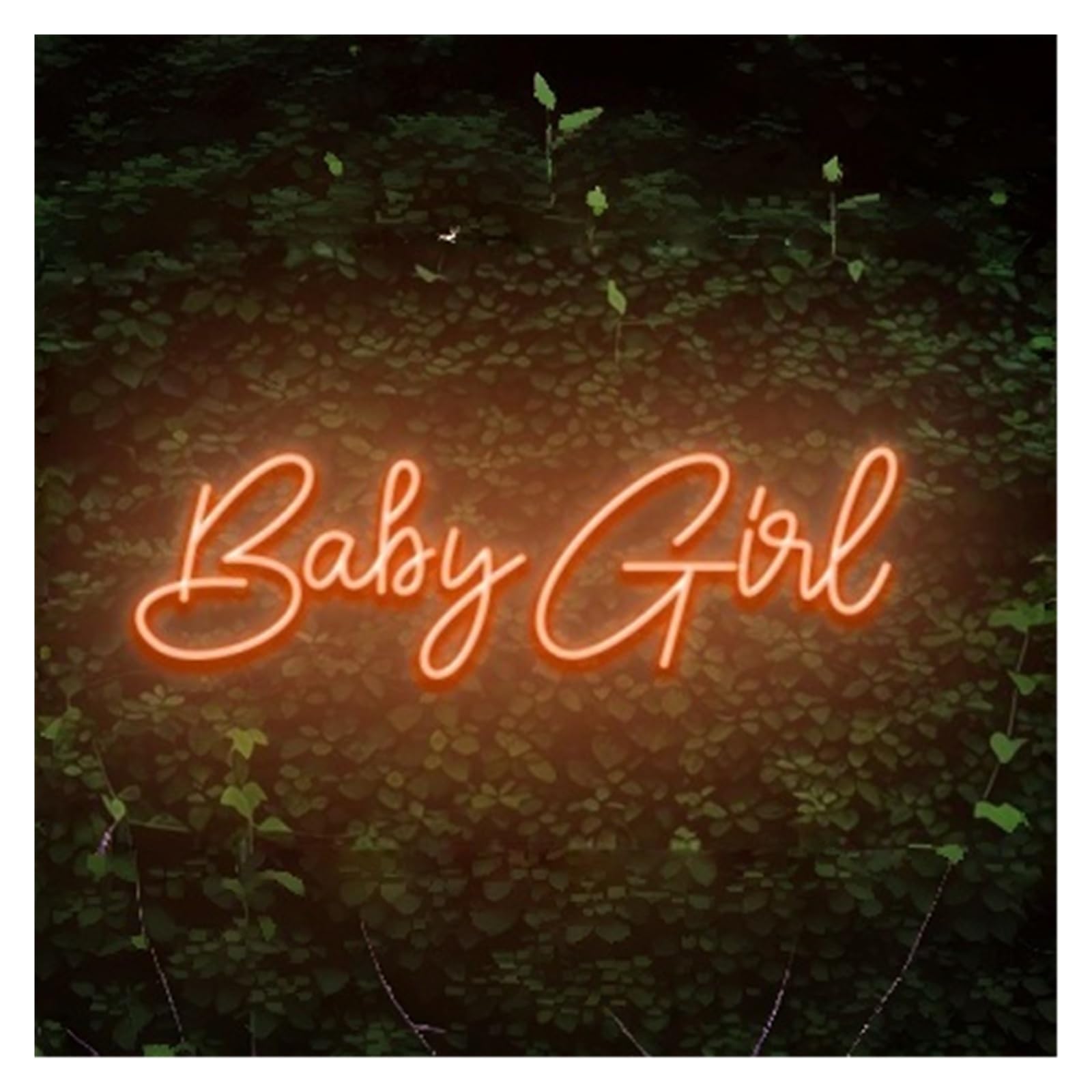 RONGCH Hanging Art Signs Baby Girl Neon Sign Nursery Room Dorm Beauty Salon Home Wall Decor Party Bar Storefront Window Display Business Entrance 50cm