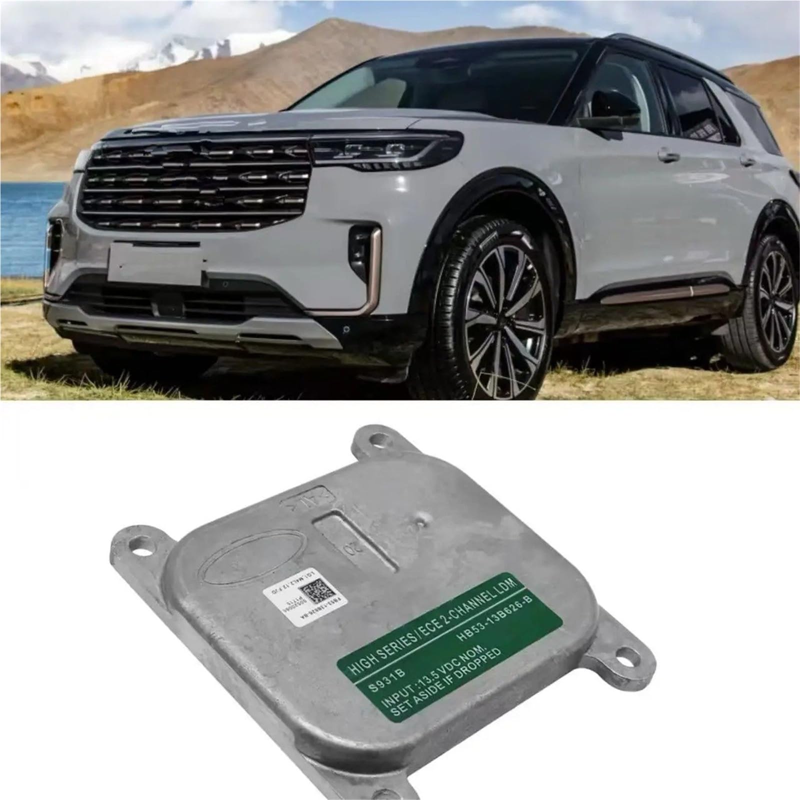 Unidad Control Balasto Faro Unidad De Control Módulo Faro Delantero Coche, Controlador Luz LED LDM, Balastro Xenón HID, HB53-13B626-B para Ford para Explorer 2016-2019