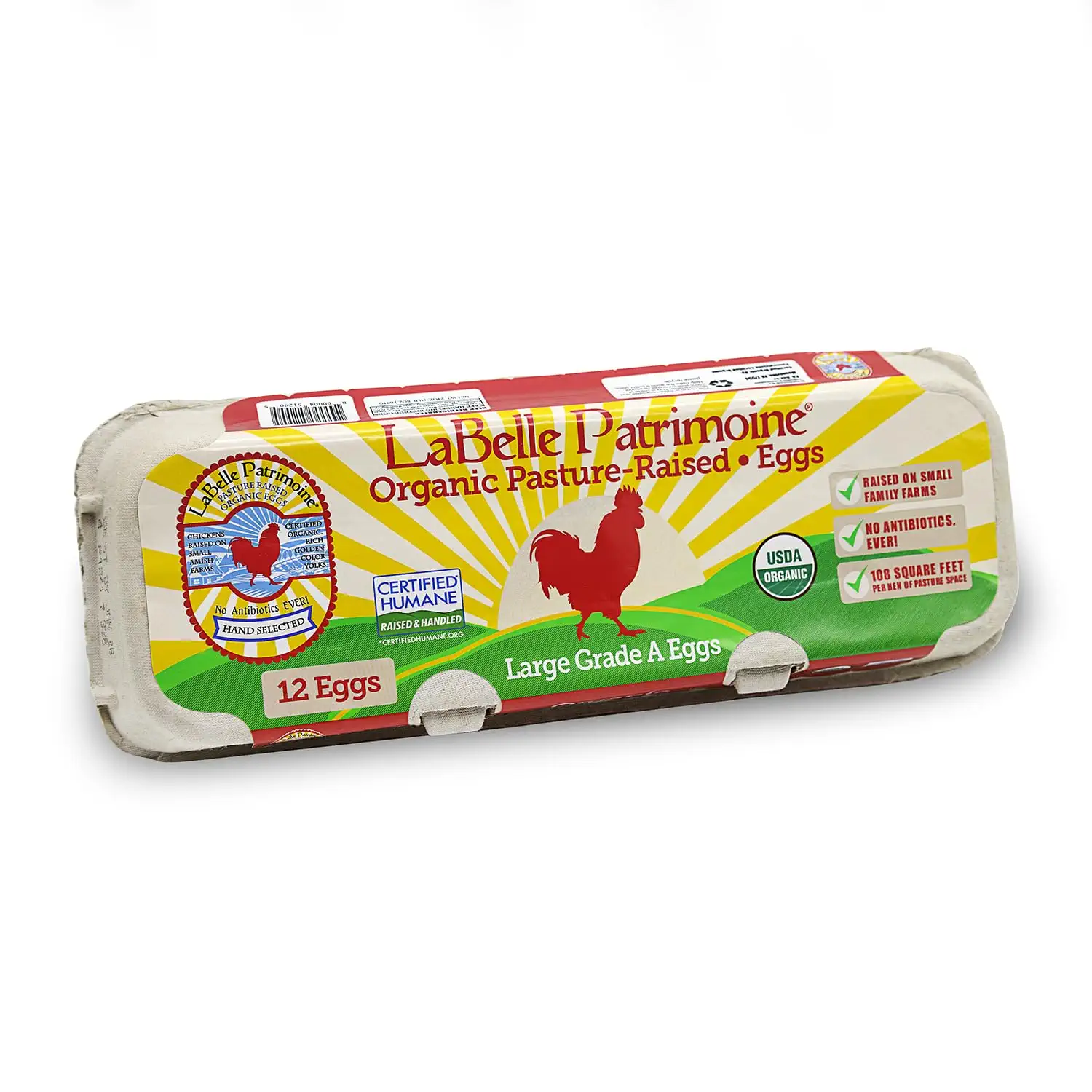 LaBelle Patrimoine Organic Large Grade A Brown Eggs