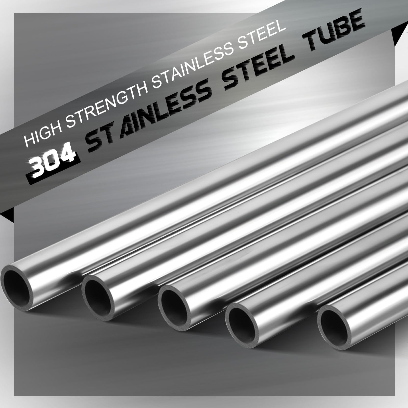 Tandefio 10 Pcs 3/8" OD 304 Stainless Steel Tubing - 12" Length, 1/25" Wall Thickness, Round Industrial Pipe For Automotive & DIY - View #8