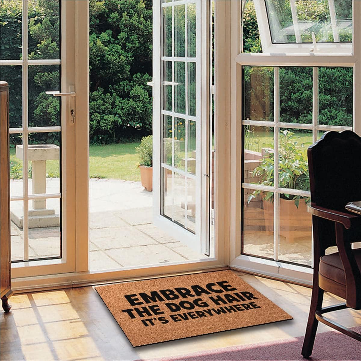 Embrace The Dog Hair It's Everywhere Indoor Front Door Mat for Front Door Inside, Welcome Mats Outdoor Funny Door Mats Outdoor Welcome Mats 31.5"X20"
